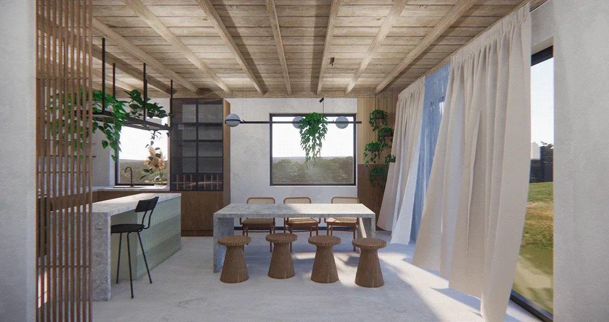 Apartament Japandi — projekt koncepcyjny — zdjęcie 1