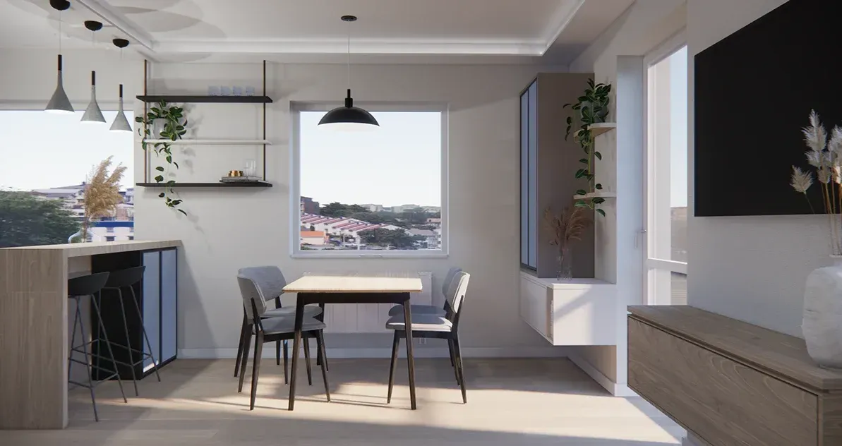 Salon z otwartą kuchnią — zdjęcie 3