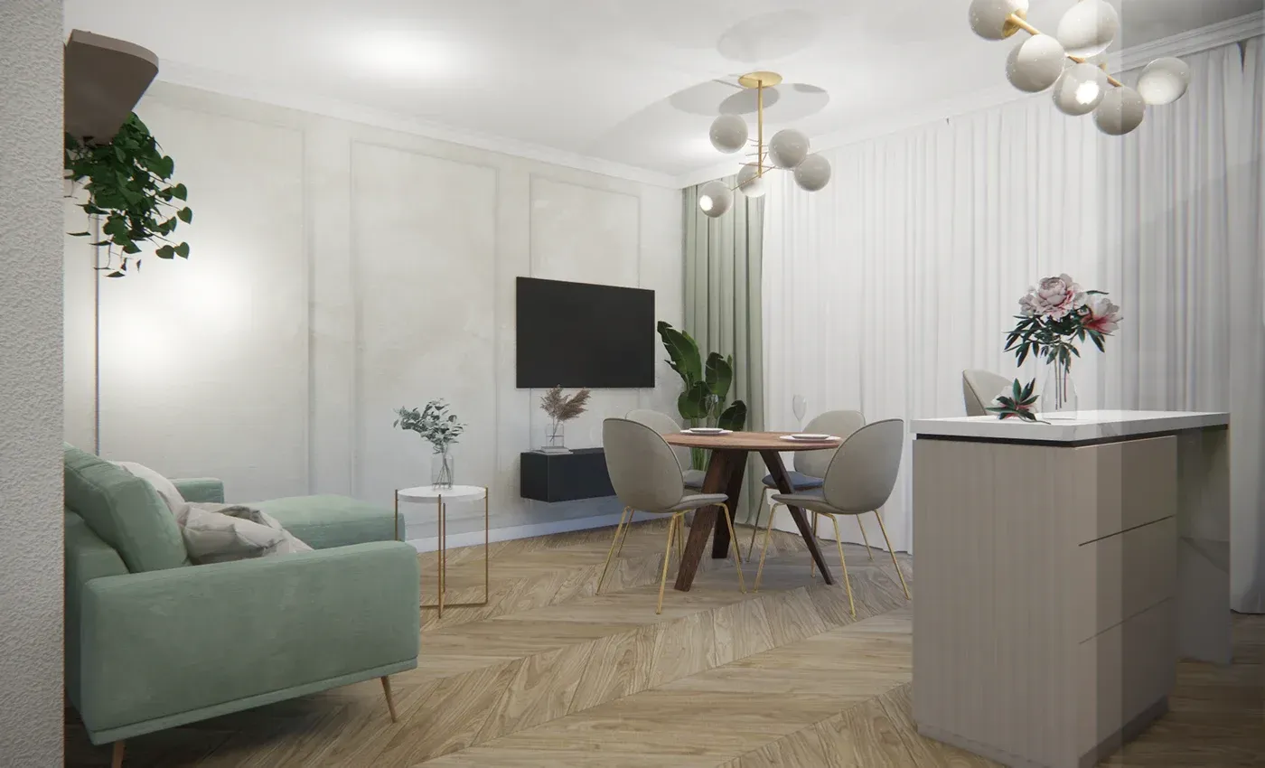 Salon z aneksem kuchennym — 2021 — zdjęcie 4