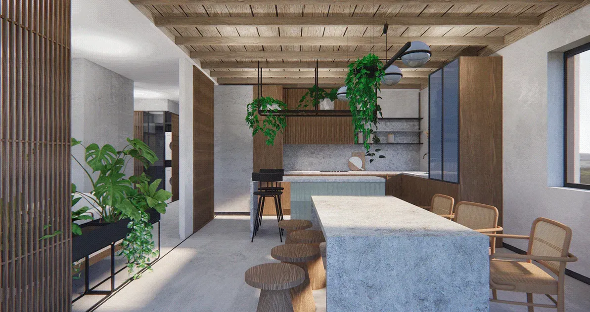 Apartament Japandi — projekt koncepcyjny — zdjęcie 5