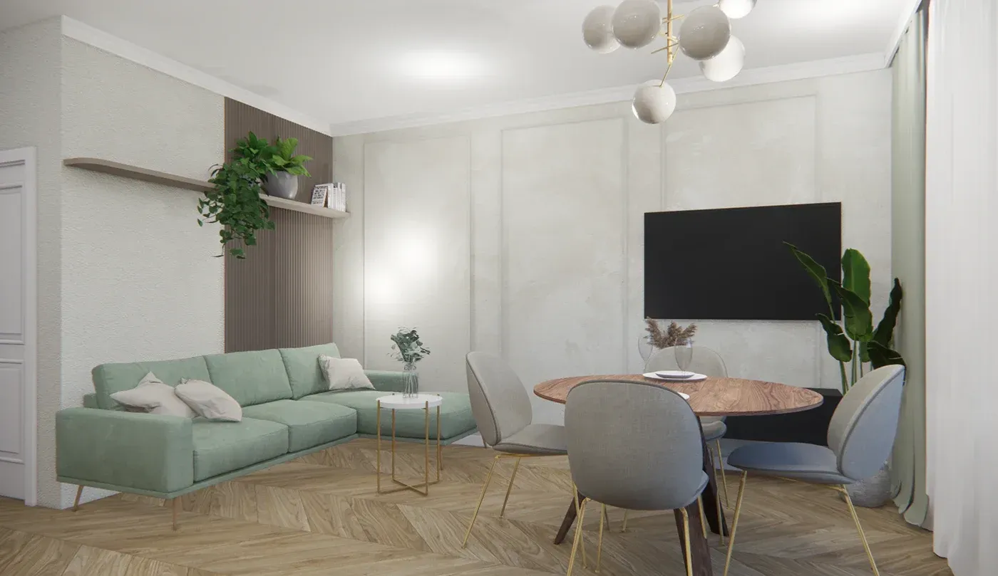 Salon z aneksem kuchennym — 2021 — zdjęcie 7