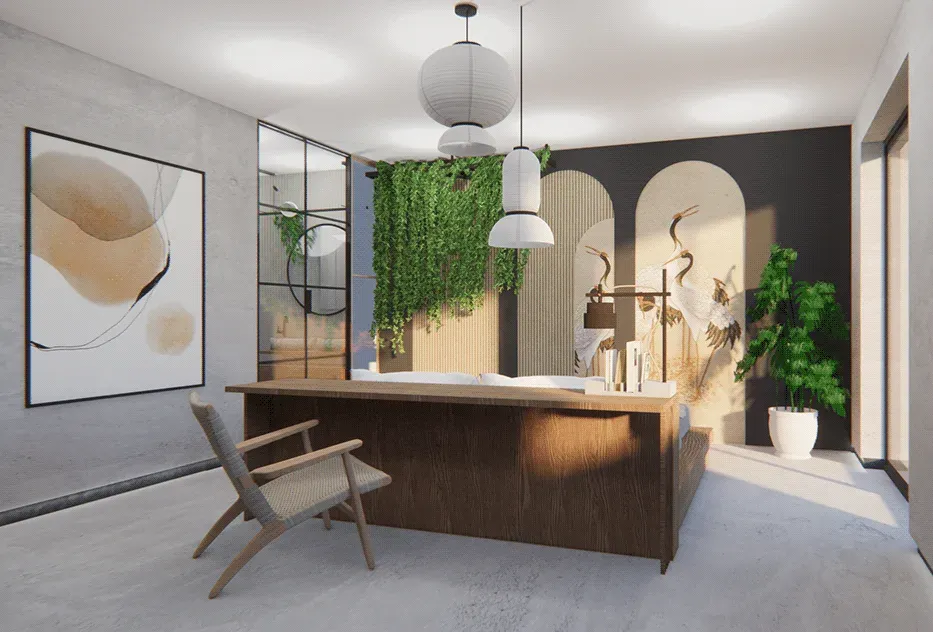 Apartament Japandi — projekt koncepcyjny — zdjęcie 8