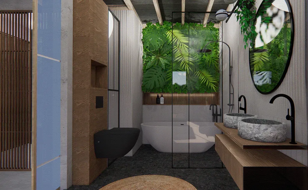 Apartament Japandi — projekt koncepcyjny — zdjęcie 9