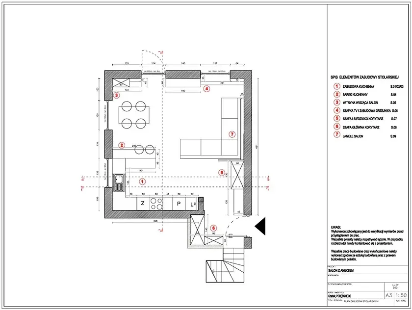 Salon z otwartą kuchnią — zdjęcie 9